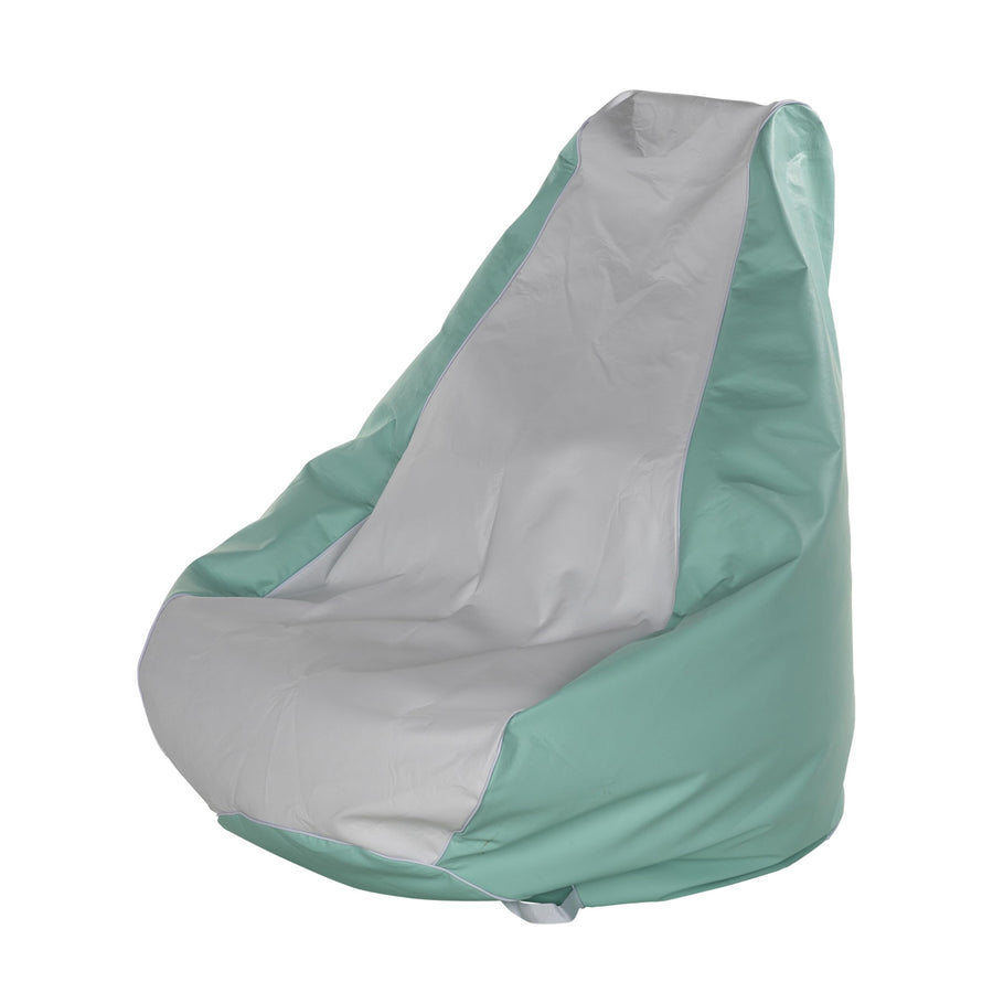 Marine Bean Bag Chair Taylor Made for Boats, Docks, Beaches, Marine Grade Vinyl, Twin-Zipper Design, Weather-Resistant, Water-Repellent, Carrying Handles, Seafoam – 2020193618