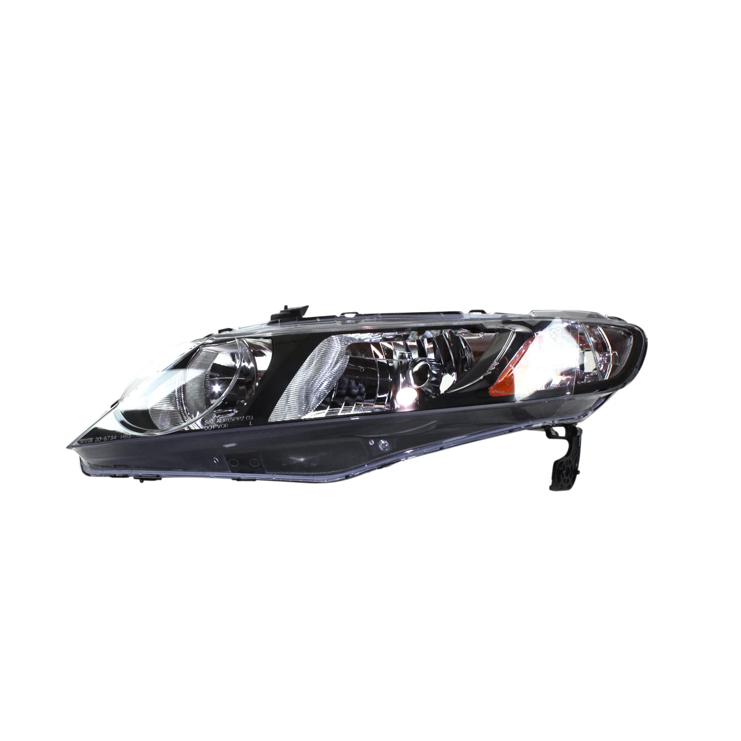Left TYC Headlight Assembly Compatible with 2006-2011 Honda Civic