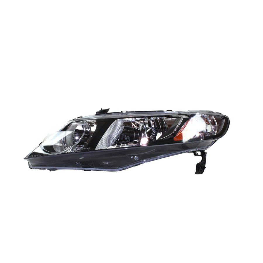 Left TYC Headlight Assembly Compatible with 2006-2011 Honda Civic