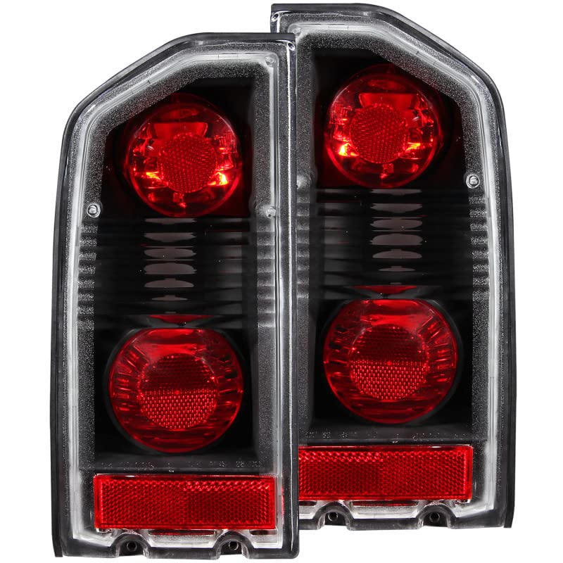 Black Euro Tail Light Set-Clear Lens ANZO USA 211134