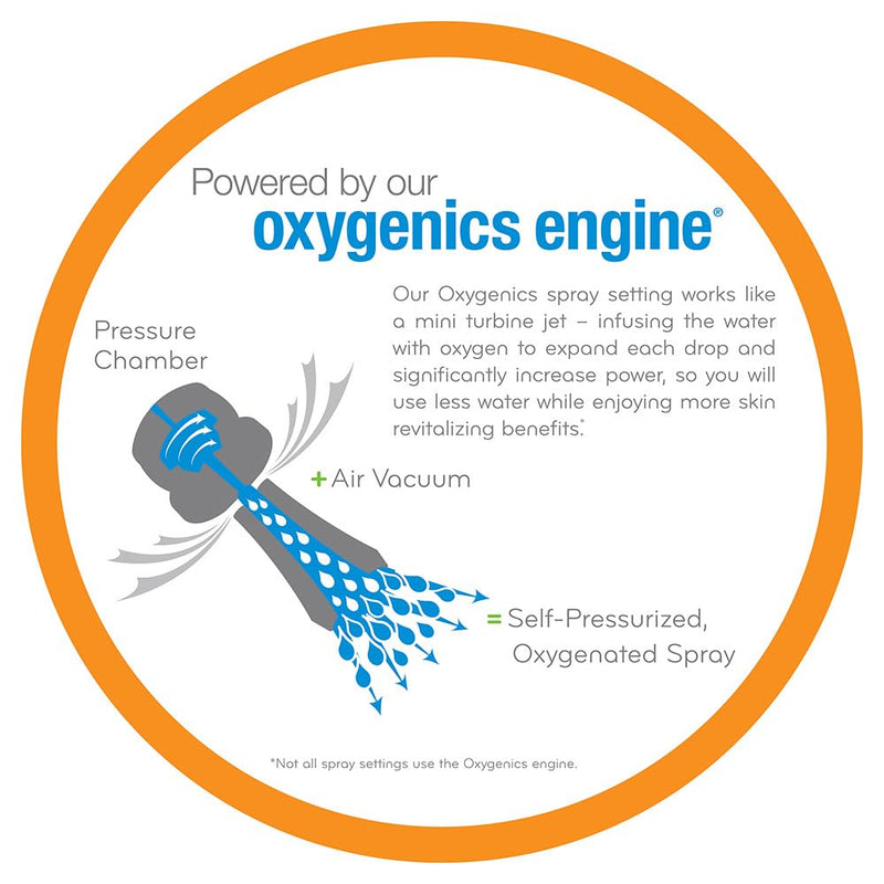 Fury Oxygenics RV Handheld Shower Head Kit, White