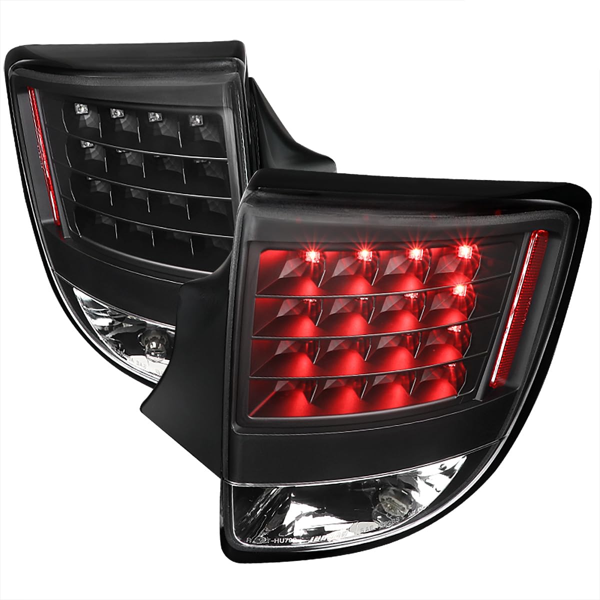 Black LED Tail Lights SPEC-D TUNING Compatible with 2000-2005 Toyota Celica, Left + Right Pair Assembly