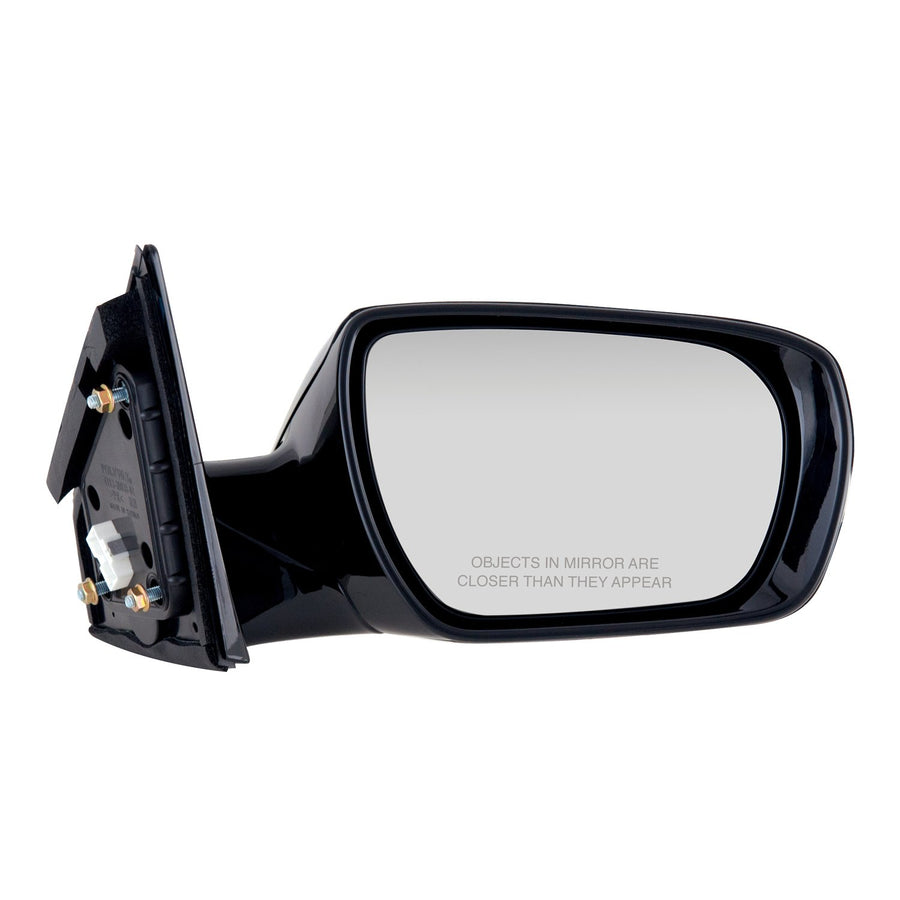 Fit System Side Passenger Mirror for Hyundai Santa Fe Sport, Black, PTM Cover, Foldaway, w/o Memory, w/o Blind spot Detection, Power