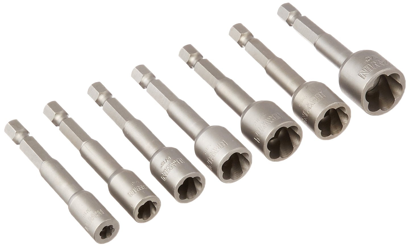 Power-Grip Irwin Tools Screw and Bolt Extractor Set, 7-Piece (394100)