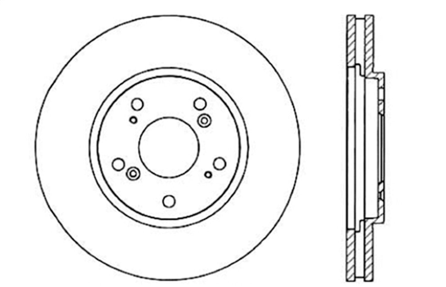 Rear Left StopTech 128.40029L Sport Cross Drilled Brake Rotor