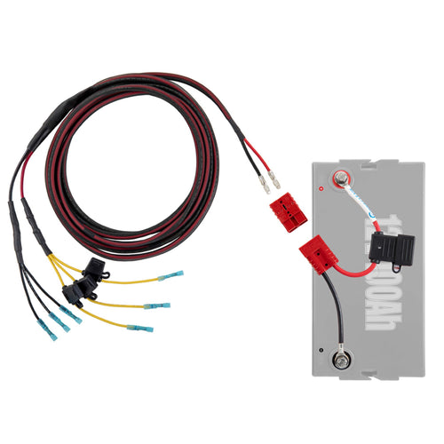 Yak-Ease Connect-Ease Kayak Wiring Harness Kit RCE12VGPYAK | 8-Foot 10 AWG Wire, 3 Fused Drops | Powers Fish Finder, GPS & Kayak Fishing Accessories | 12V Quick Connect Plug, Marine-Grade Wiring Kit
