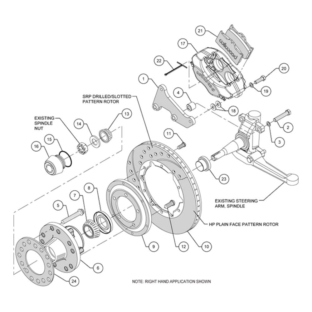11.00" FDLI Drilled Front Kit