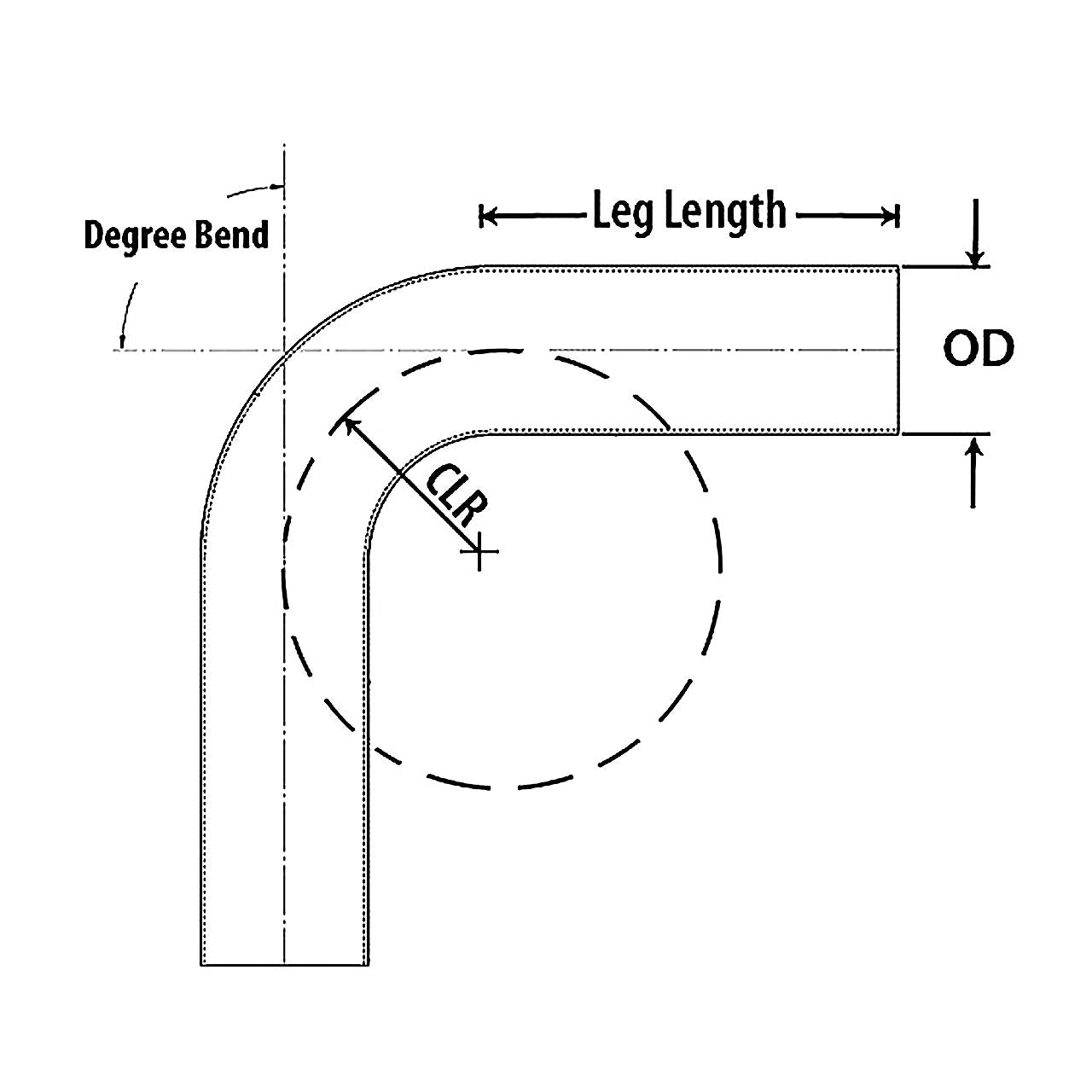 HPS 6061 T6 Aluminum Elbow Pipe Tubing AT110-200-CLR-2, 16 Gauge, 110 Degree Bend, 2" OD, 0.065" Wall Thickness, 2" Center Line Radius