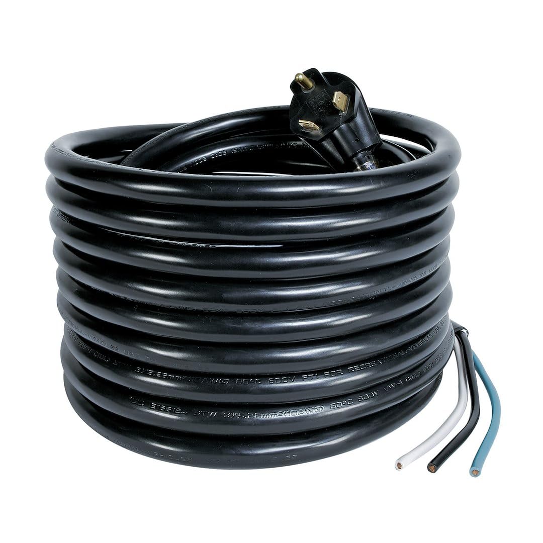 Generator Power Cord Arcon 14247 30-Amp Bare Wire Cord 25-Foot
