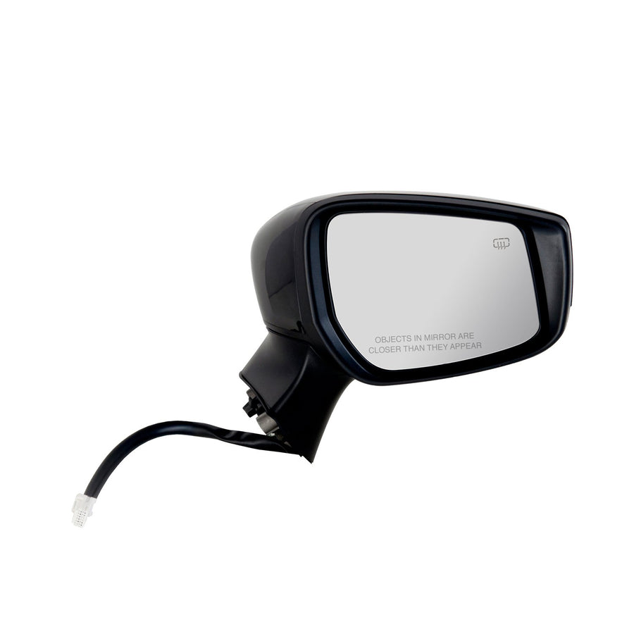 Nissan Versa Note Hatchback Passenger Side Mirror for S, S Plus, SL, SV Model, Textured Black w/PTM Cover, CCD Camera, Foldaway, Heated Power