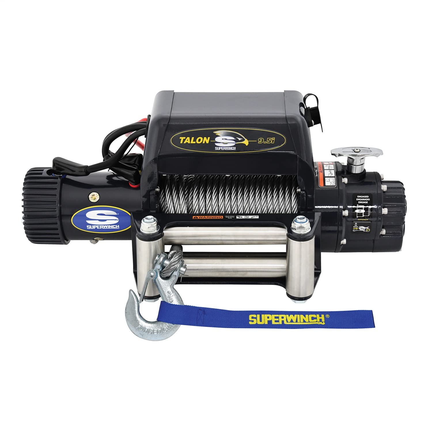 Talon 9.5i Superwinch, 12 VDC winch, 9,500 lb/4,309 kg capacity with roller fairlead