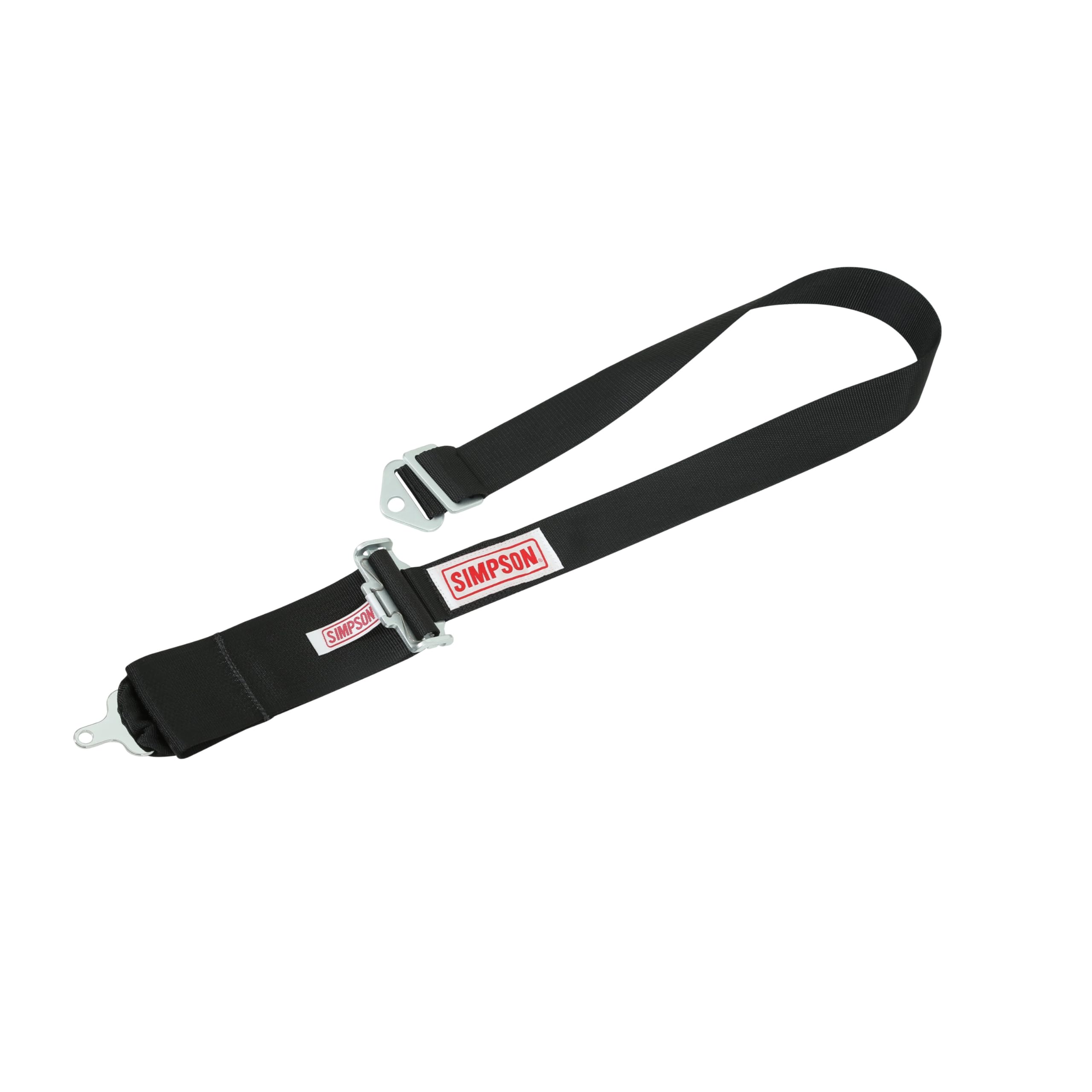 SIMPSON SAFETY Harness 29110BKH - 5 Point - Camlock - SFI 16.1-55 in Length - Pull Down Adjust - Bolt-On/Wrap Around - Individual Harness - Black - Kit