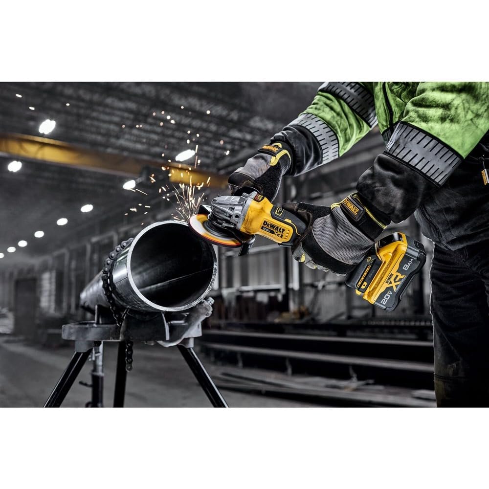 20V MAX XR DEWALT Brushless Cordless 4-1/2 in. - 5 in. Angle Grinder Kit with XR POWERPACK (DCG410WW1)