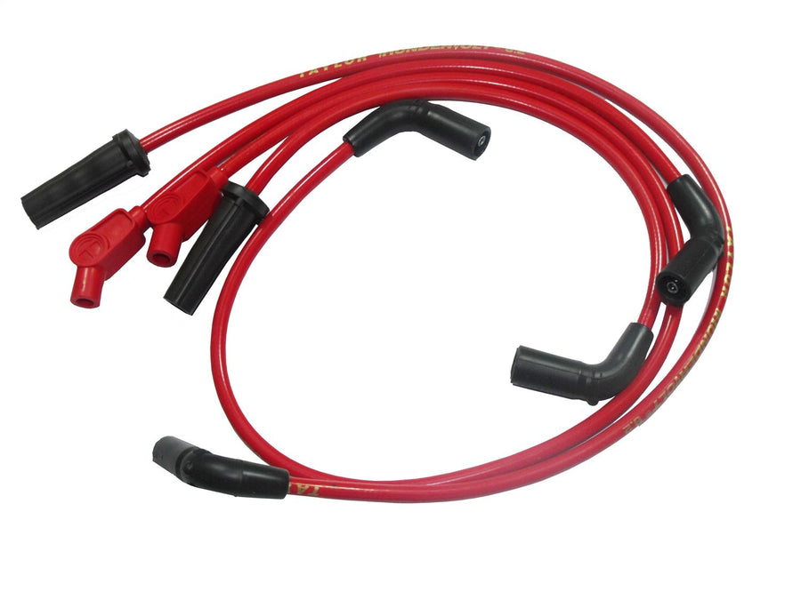Taylor Cable PERTRONIX 10237 8mm Pro Motorcycle Ignition Wire Set Custom Fit Red 135 deg. Boots 8mm Pro Motorcycle Ignition Wire Set