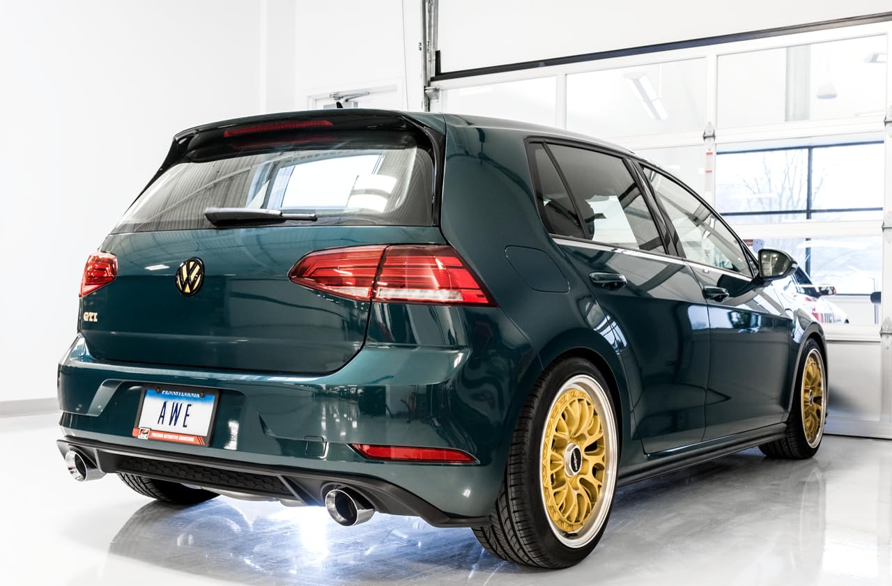 Volkswagen GTI MK7.5 AWE Tuning 2.0T Track Edition Exhaust w/Chrome Silver Tips 102mm - 3020-32042