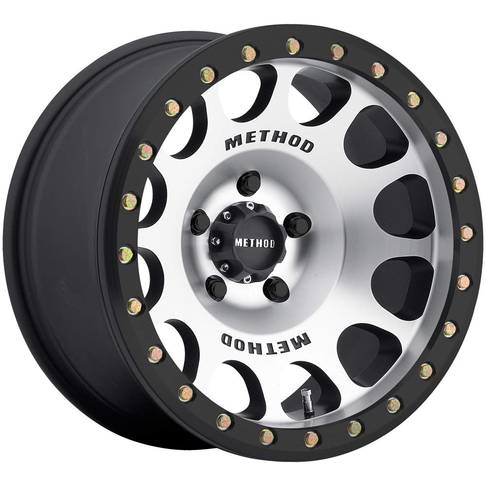 Method Race Wheels 105 Machined Beadlock With Matte Black Ring 17x9" 6x5.5", 38mm offset 3.5" Backspace, MR10579060338B