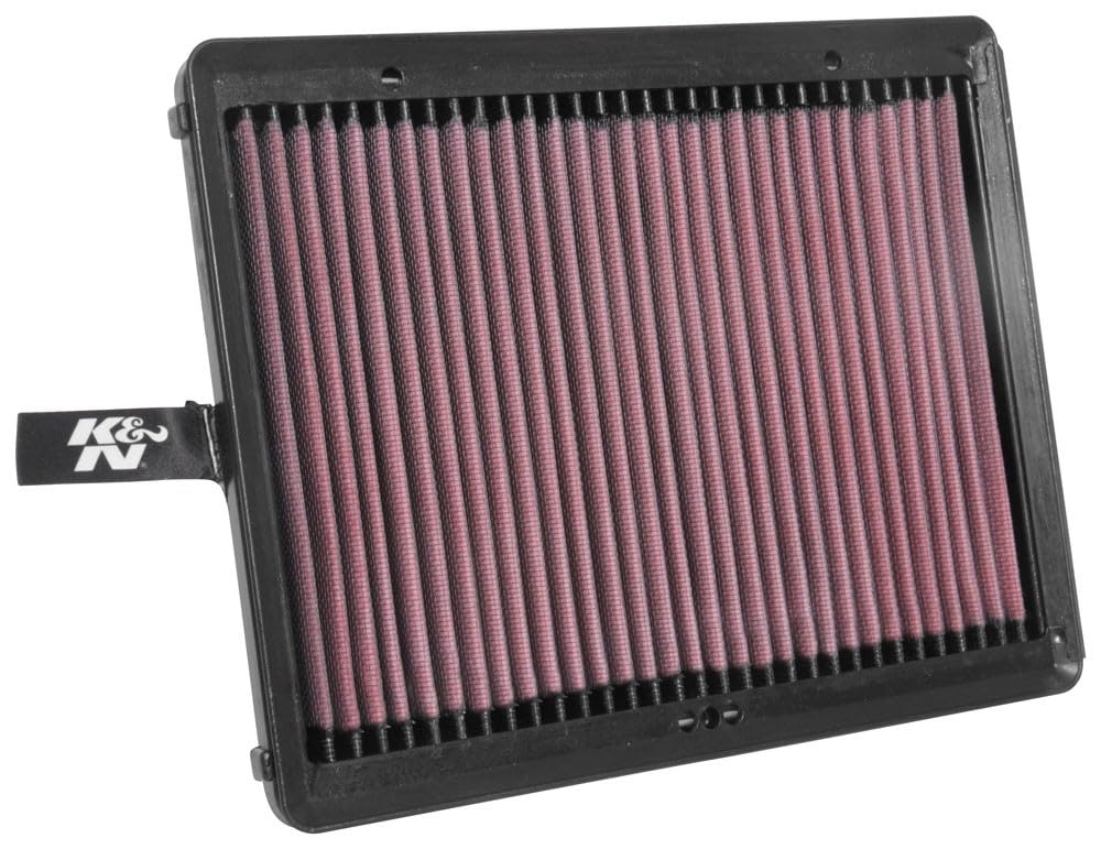 K&N Engine Air Filter: Replacement Car Air Filter, Reusable, Clean Every 75,000 Miles, Washable, Premium: Compatible with 2015-2019 Hyundai/Kia (Sonata, Optima), 33-5057