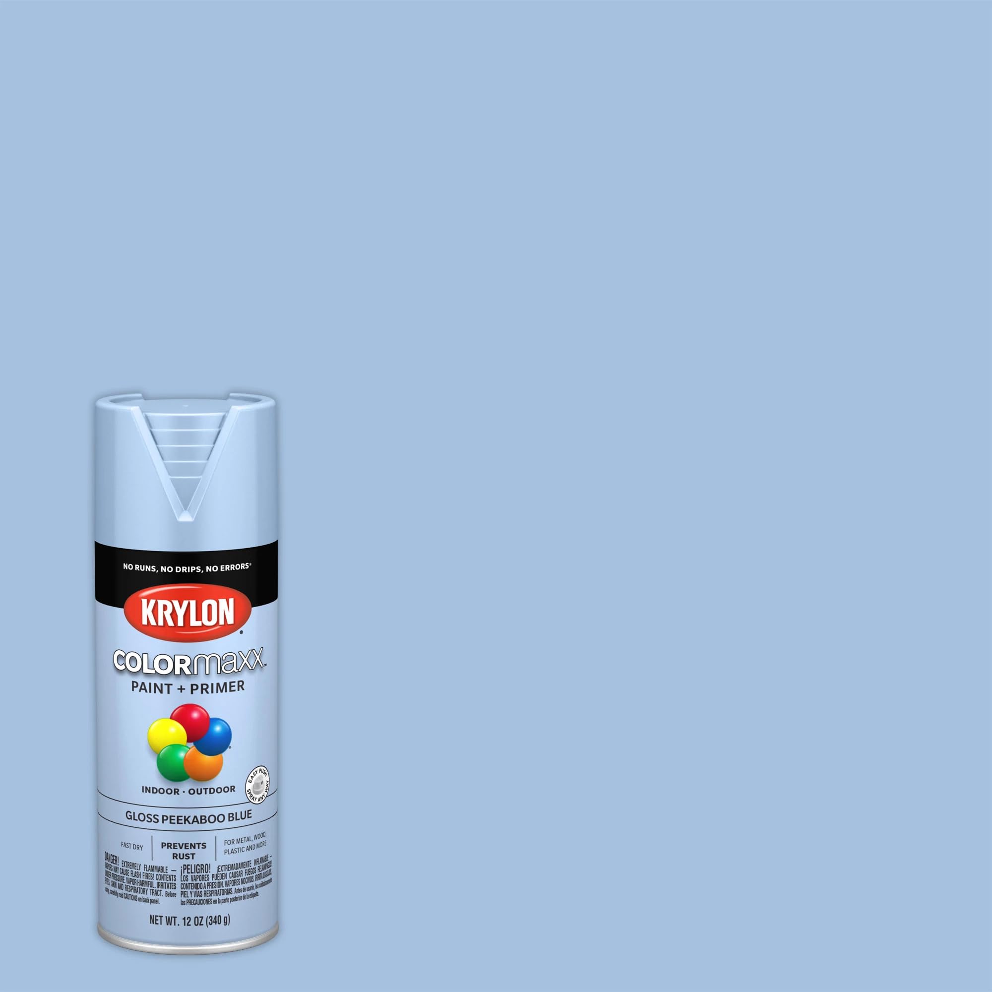 Colormaxx Krylon Aerosol Paint, 12 Ounce (Pack of 1), Peekaboo Blue