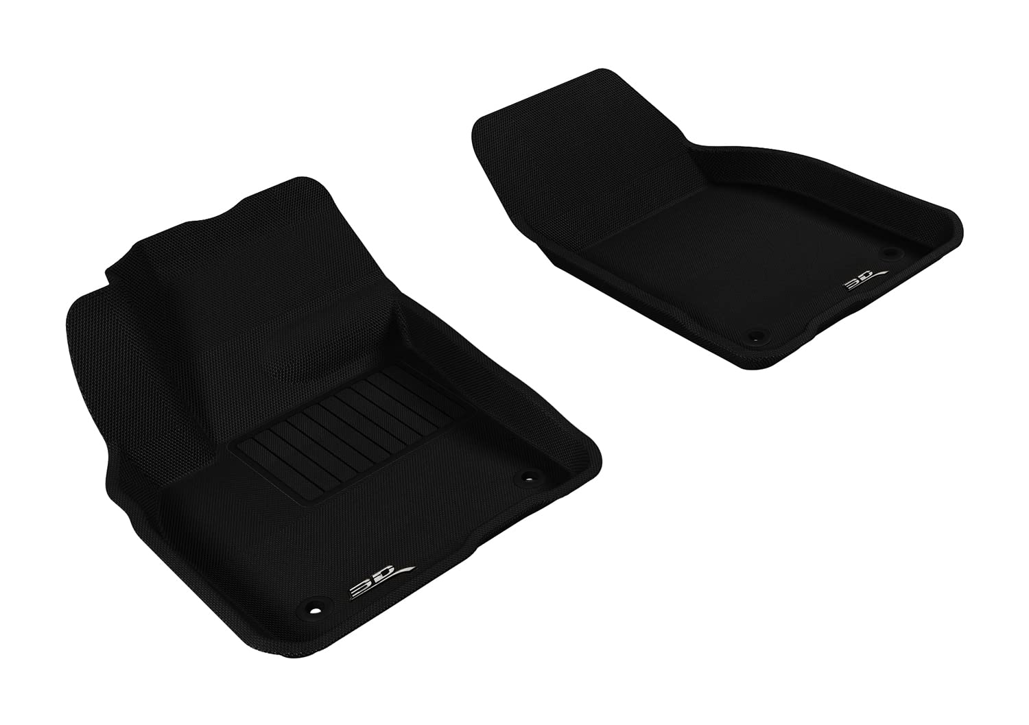 Kagu 3D MAXpider Custom Fit All-Weather Floor Mats (Black) Compatible with Volvo C30 2007-2013 - R1