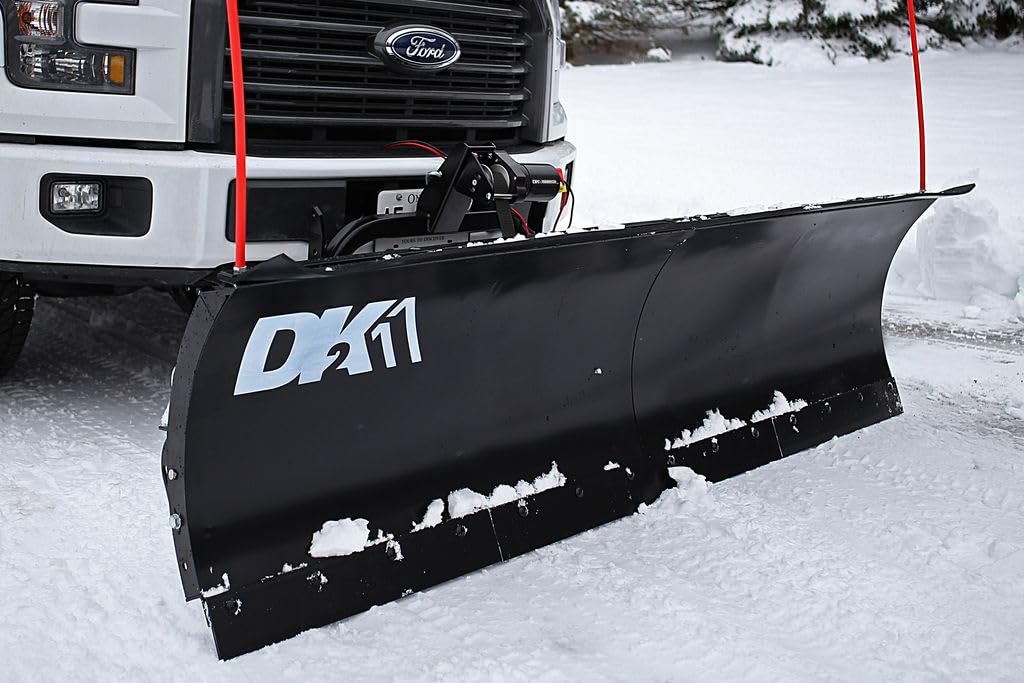 88-Inch DK2 Universal x 26-Inch Hitch-Mounted Winch-Driven Snowplow Kit