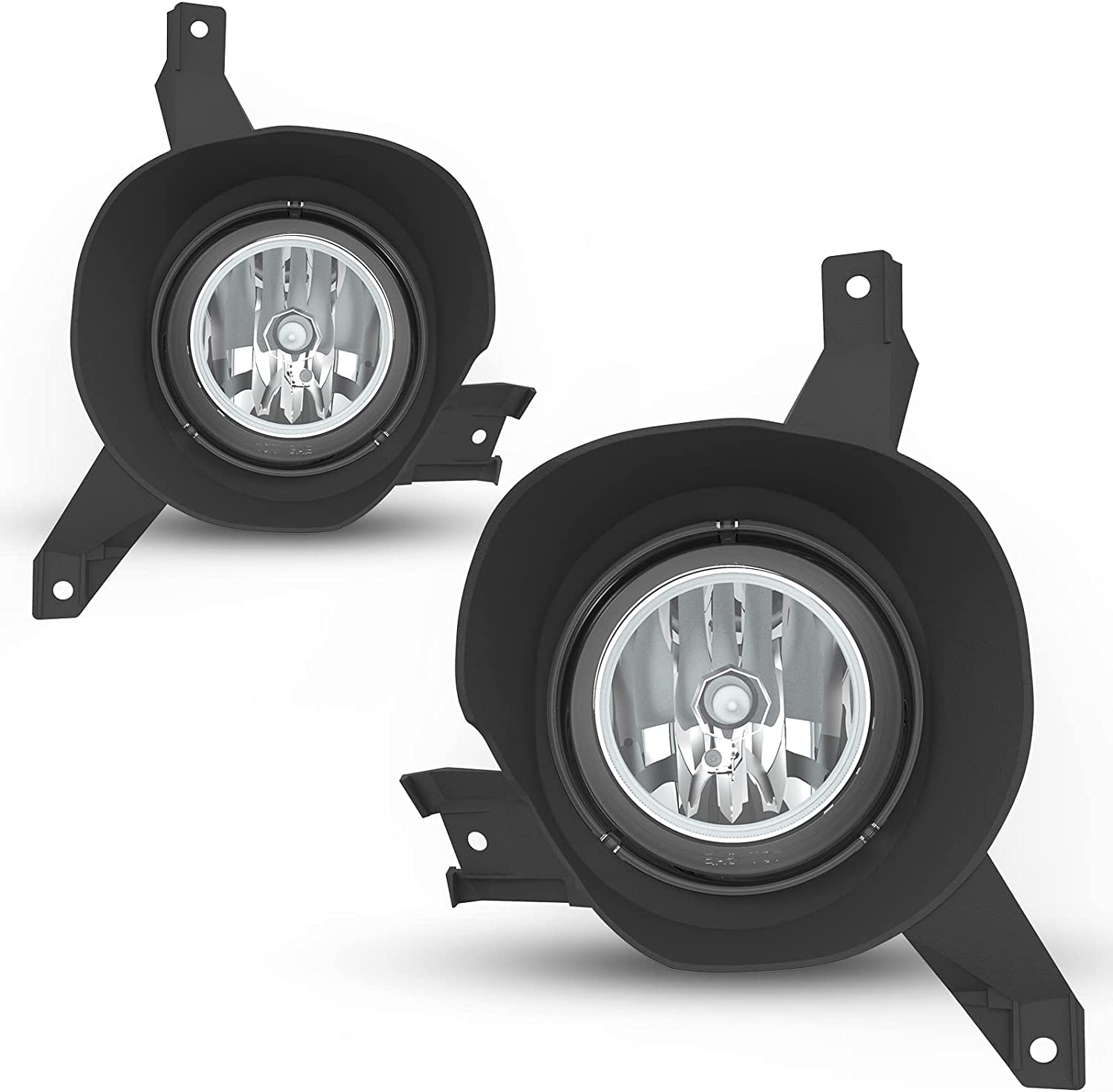 Winjet WJ30-0553-09 2001-2005 Ford Explorer Sport Trac / 2001-2003 Clear Lens Ford Explorer Sport Factory OEM Style OE Fitment Replacement Fog Light A Pair Set