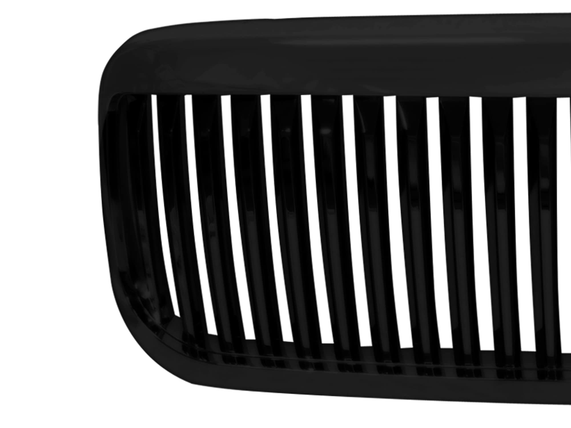 Vertical Front Hood Grille Armordillo USA - Gloss Black Fits 1999-2004 Ford F250 F-250 / F350 F-350 / F450 F-450 Super Duty