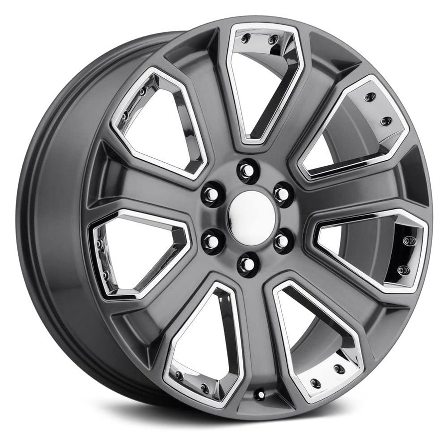 588 Series REV Wheels 588S-2298328 - 22x9-6.1 bs - 6x5.5/6x139.7 -Gray/Machined