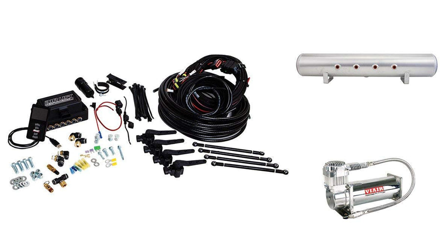 3H Air Lift System 27693 (1/4" Air Line, 5 Gallon Lightweight Aluminum Tank, VIAIR 444C Compressor)