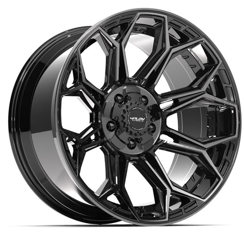 4Play 4P83-20100-5D55-18BBT Wheels: Gen3 20X10 5X5" & 5X5.5" -18Et In Gloss Black W/Brushed Face & Tinted Clear