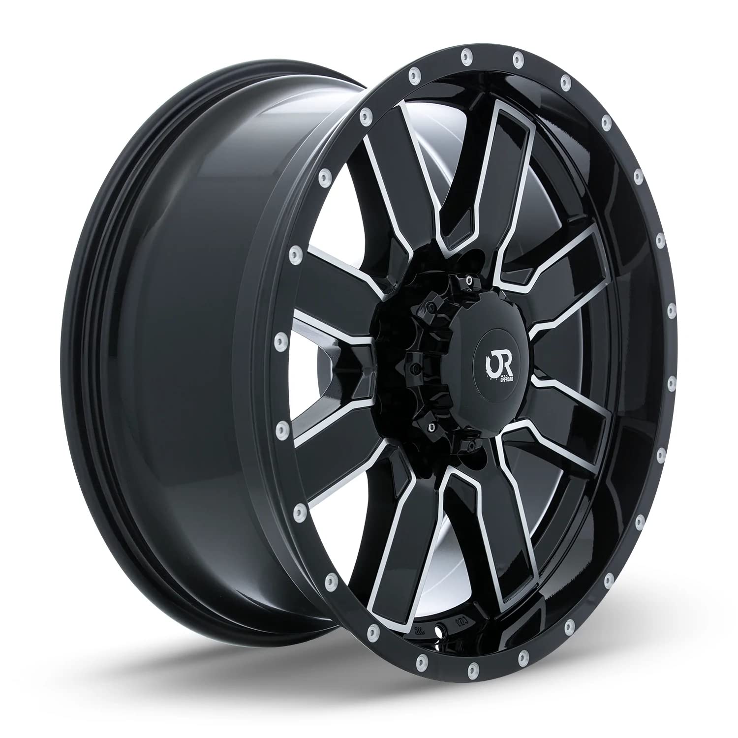 Custom RTX STEPPE Wheel - 20x9, 10 Offset, 6x139.7 Bolt Pattern, 78.1mm Hub - Black with Machined Face Rim