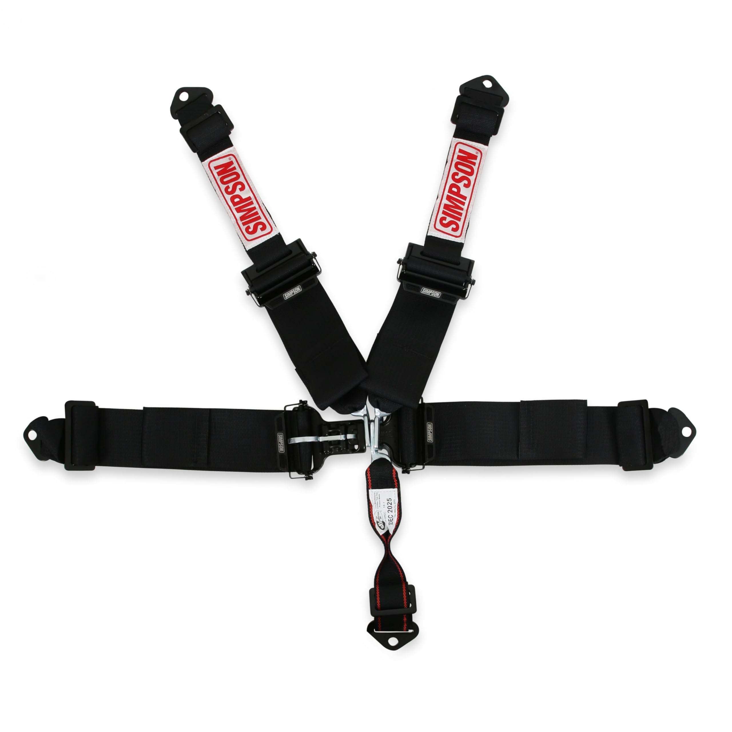 132LD5WB Simpson Racing Latch & Link Harness 3" Double Pull down 3-2 Shoulder SFI 16.1