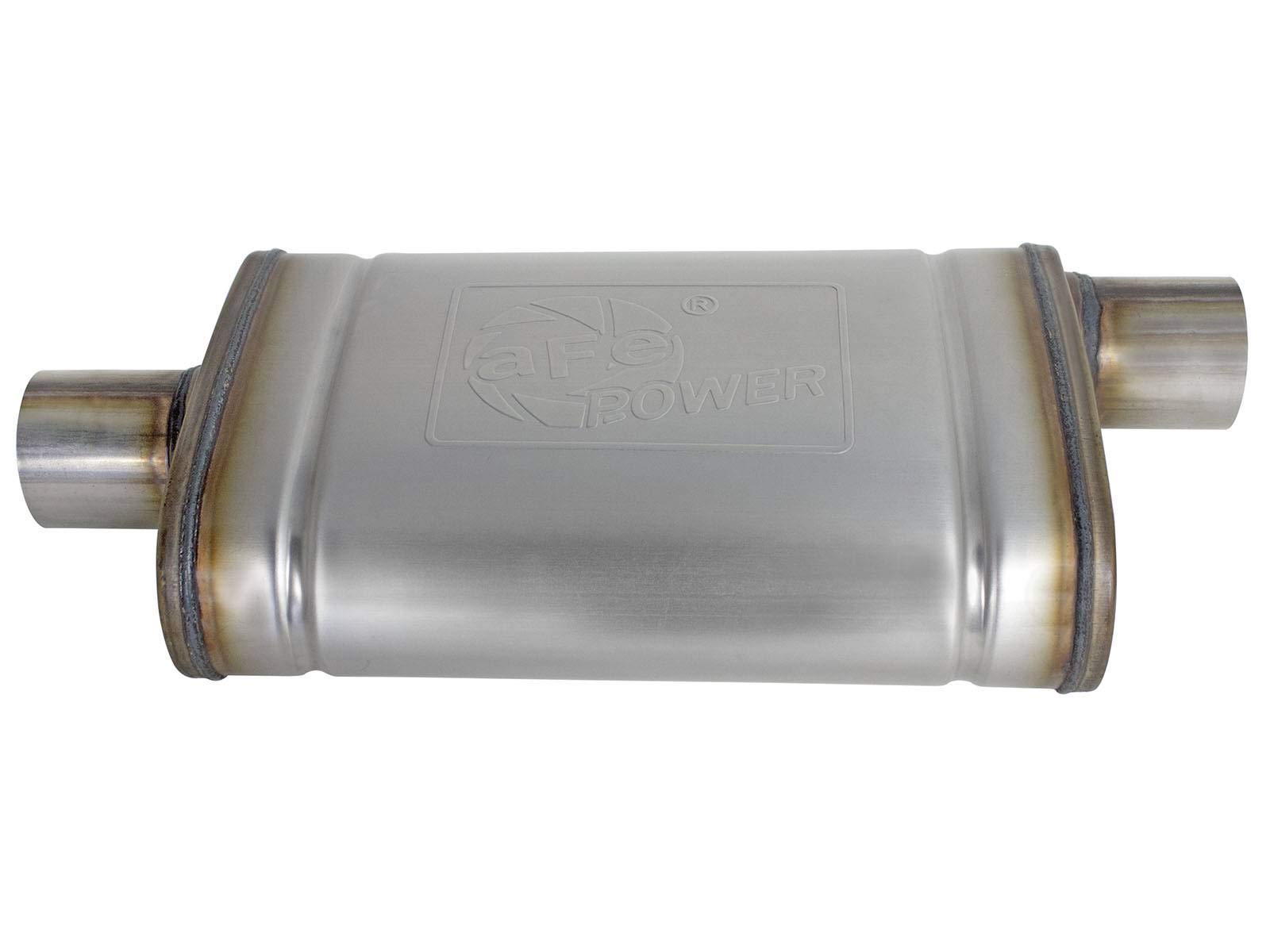 Mach Force-Xp aFe Power 49M00029 2-1/2" 409 Stainless Steel Muffler, 1 Pack