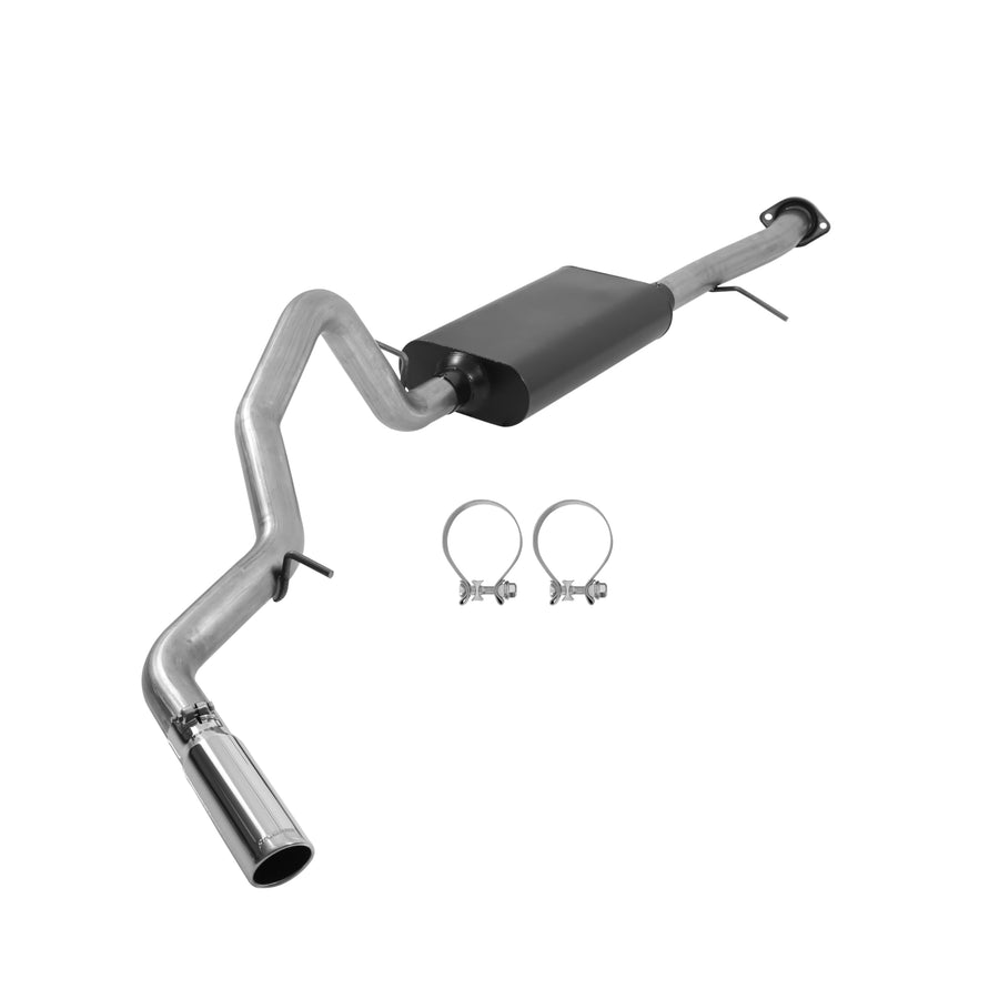 Force II Flowmaster 817344 Cat-Back Exhaust Kit 3 Inch Stainless Steel 3.5 Inch Polished 304 Stainless Steel Tip Compatible with 2000-2006 Chevy Tahoe GMC Yukon 4.8L 5.3L