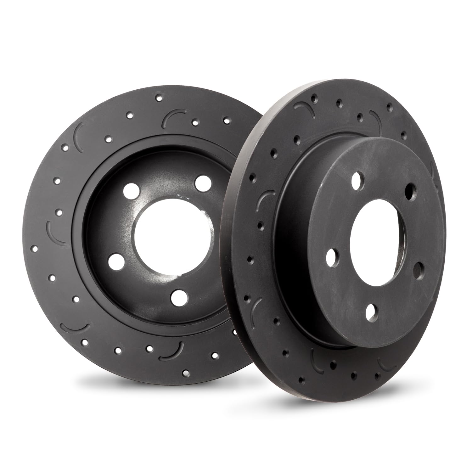 Hawk Performance Cross-Drilled and Slotted HTC4024 Talon Rotors