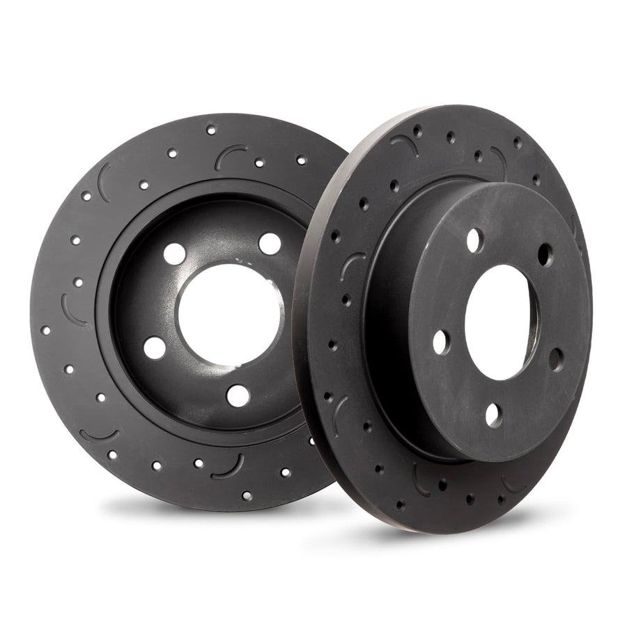 Hawk Performance Cross-Drilled and Slotted HTC4024 Talon Rotors