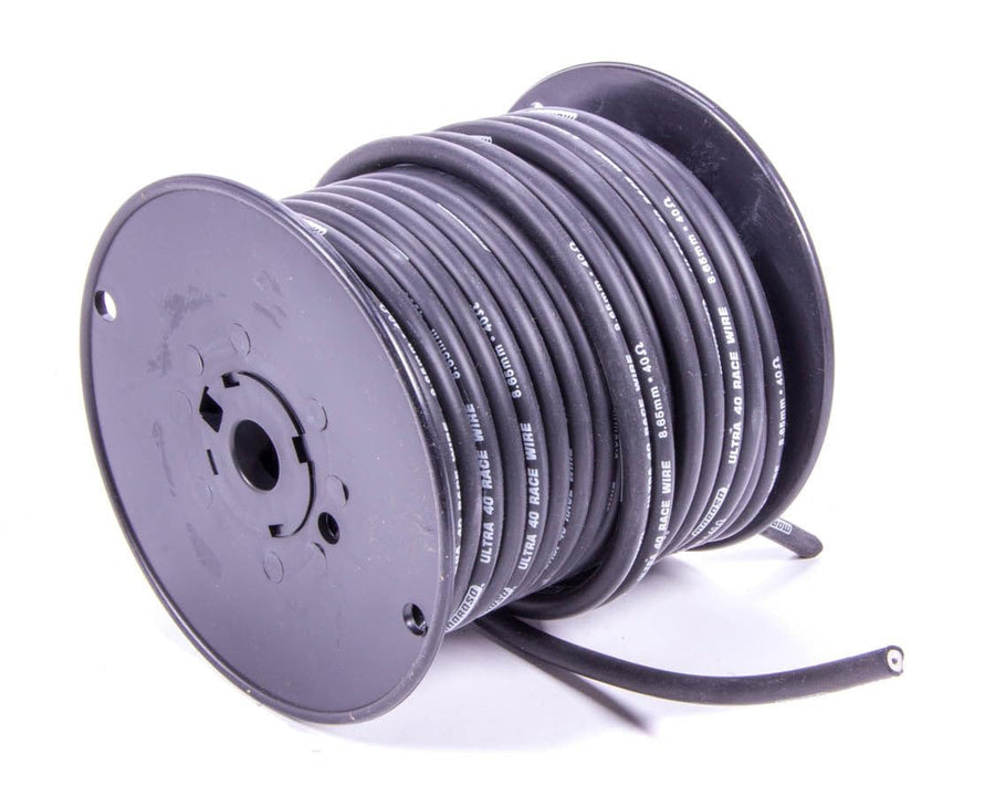Ultra 40 Moroso 73838 8.65mm Wire Spool, Black, 100 Ft