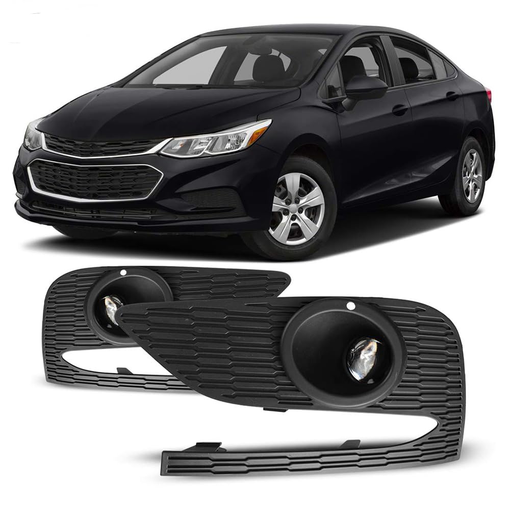 Fog Light Kit Winjet WJ30-0510-09 with Wiring Harness for 2017 Chevrolet Cruze