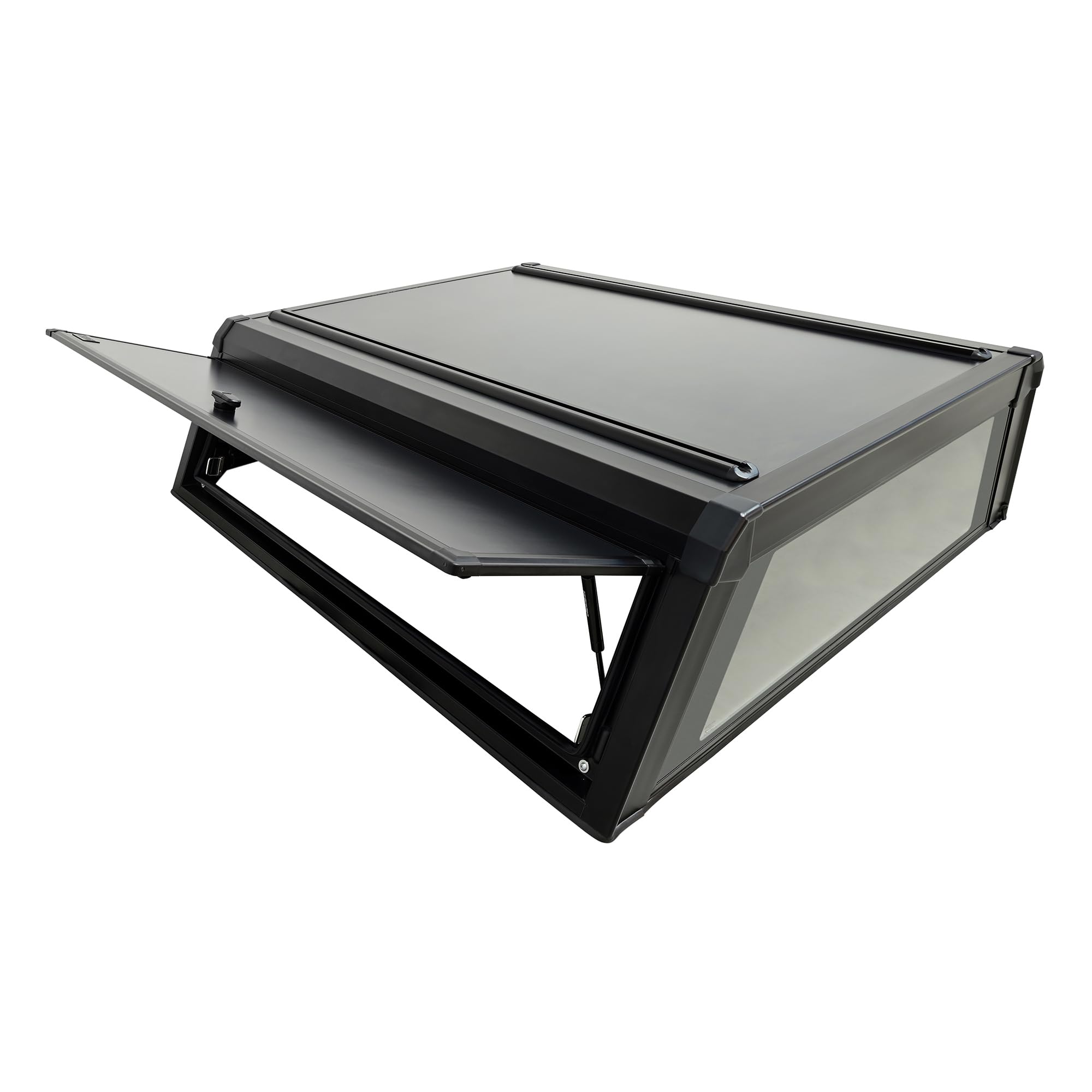 Westin 16-15505 Truck Cap EXP with Solid Front Glass fits 2023-2026 Frontier 6'1" Bed Matte Black
