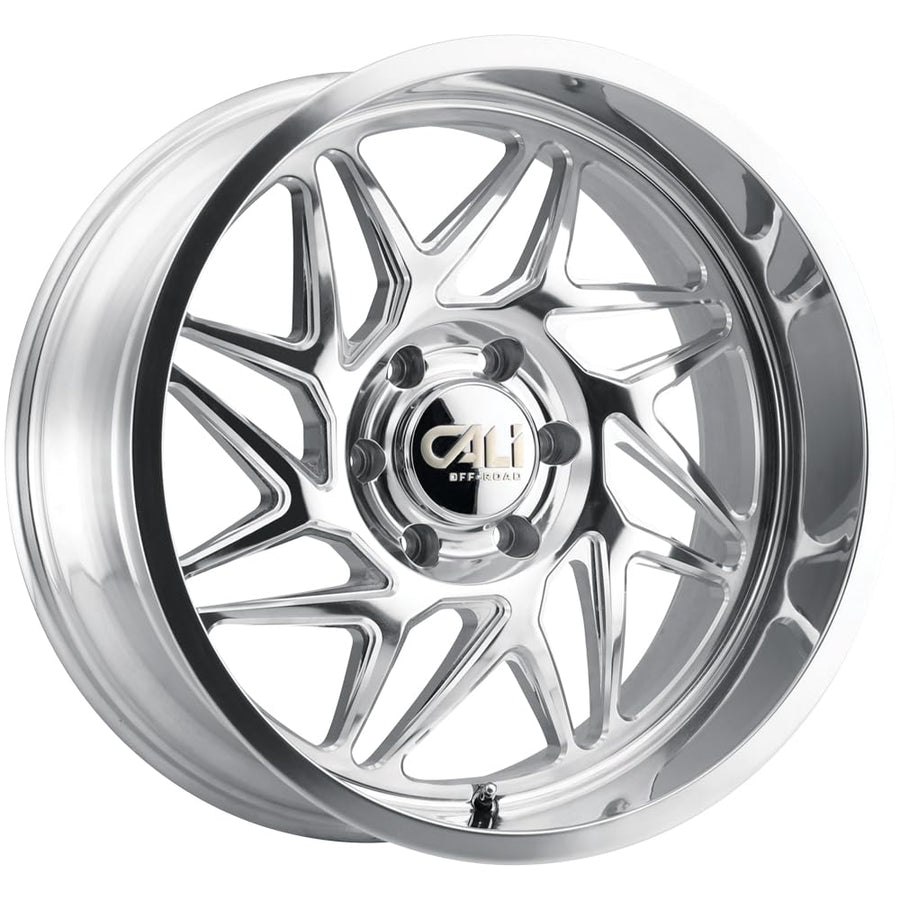 9112-2173P CALI OFF-ROAD Gemini 9112 Polished/Milled Spokes 20X10 5-127 -25mm 71.5mm