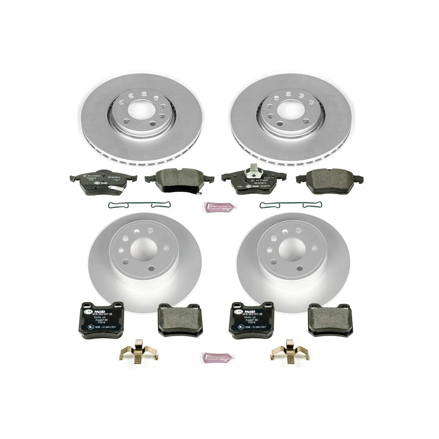 Euro-Stop Brake Kit Power Stop ESK4388 For Saab 9-3 1999-2002 [Model Specific]