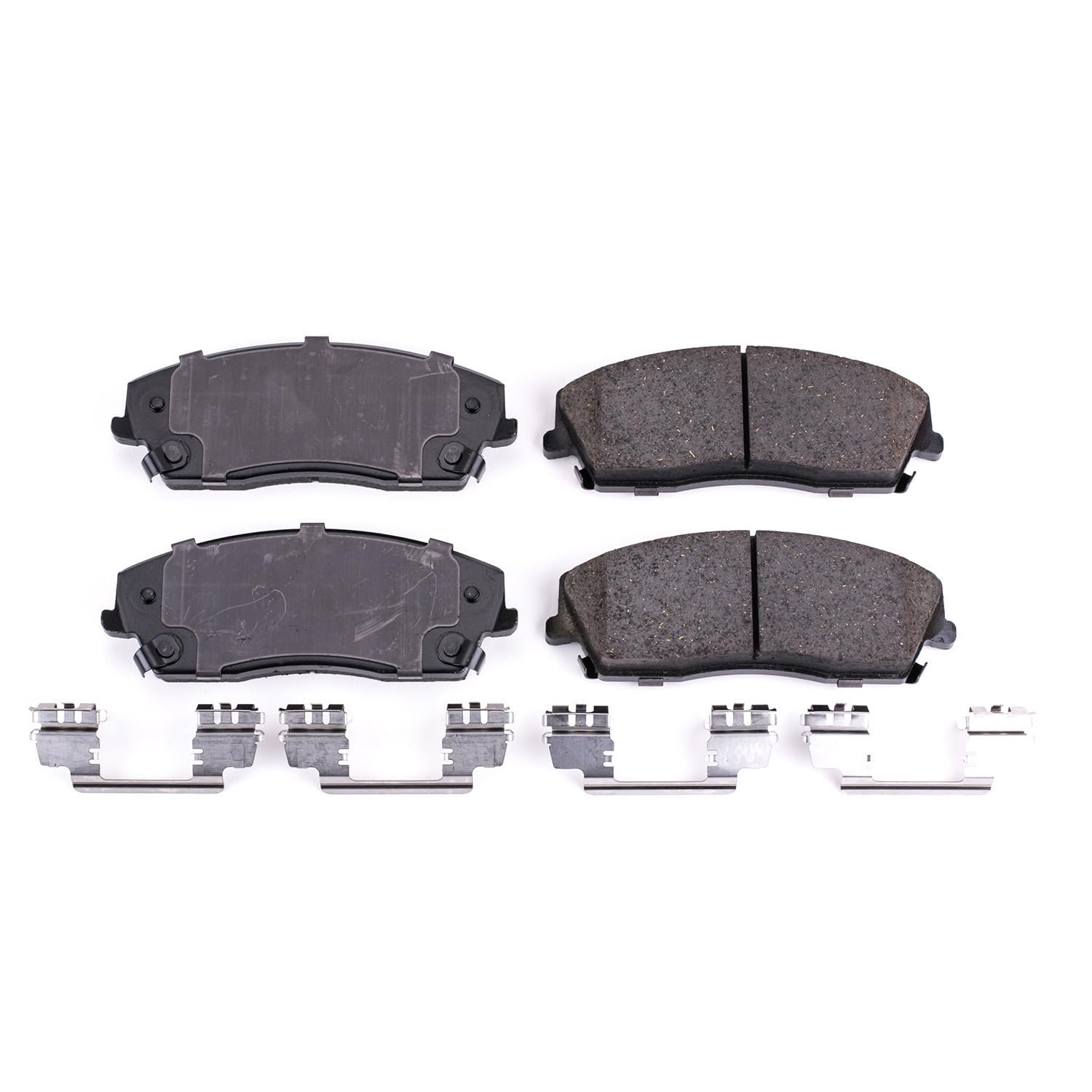 Power Stop Brake Kit Front For Chrysler 300 2005-23 |Dodge Challenger 2009-23 |Charger 2006-23 |Magnum 2005-08 - Ceramic Brake Pads With Installation Hardware, 17-1056