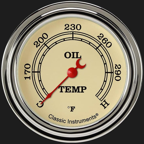 Vintage Classic Instruments VT328SLF 2 5/8" Oil Temperature Gauge