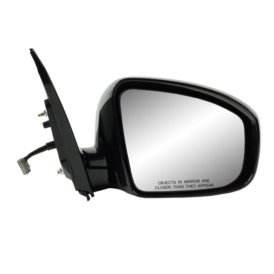 Mirror Passenger Side for Nissan Murano, Black w/PTM Cover, w/Memory, Foldaway, Heated Power