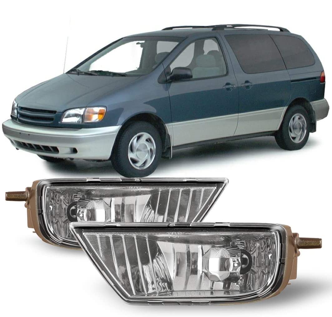 OEM Series Winjet for [1998 1999 2000 2001 2002 2003 Toyota Sienna] Driving Fog Lights + Switch + Wiring Kit