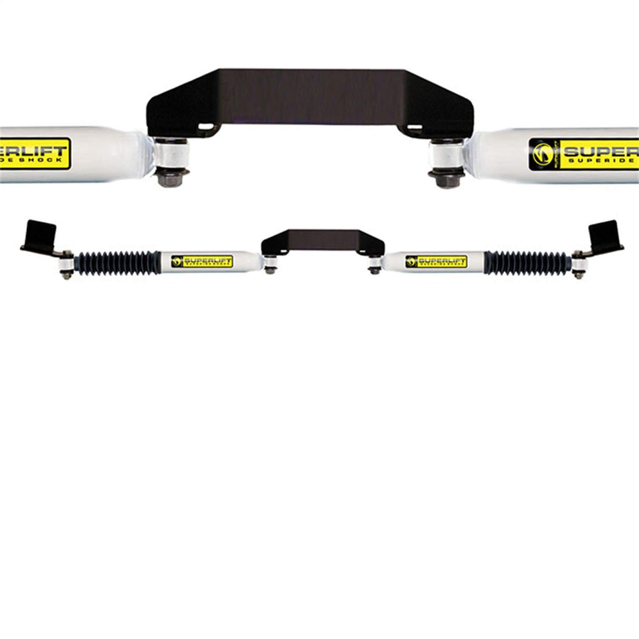 SUPERLIFT SUSPENSION RealTruck Dual Steering Stabilizer Kit for Ford F-250/F-350 | Shadow Series Cylinders | 92693 | Fits 2005-2007 Ford F-250 / F-350 4WD with 3" of Lift or More