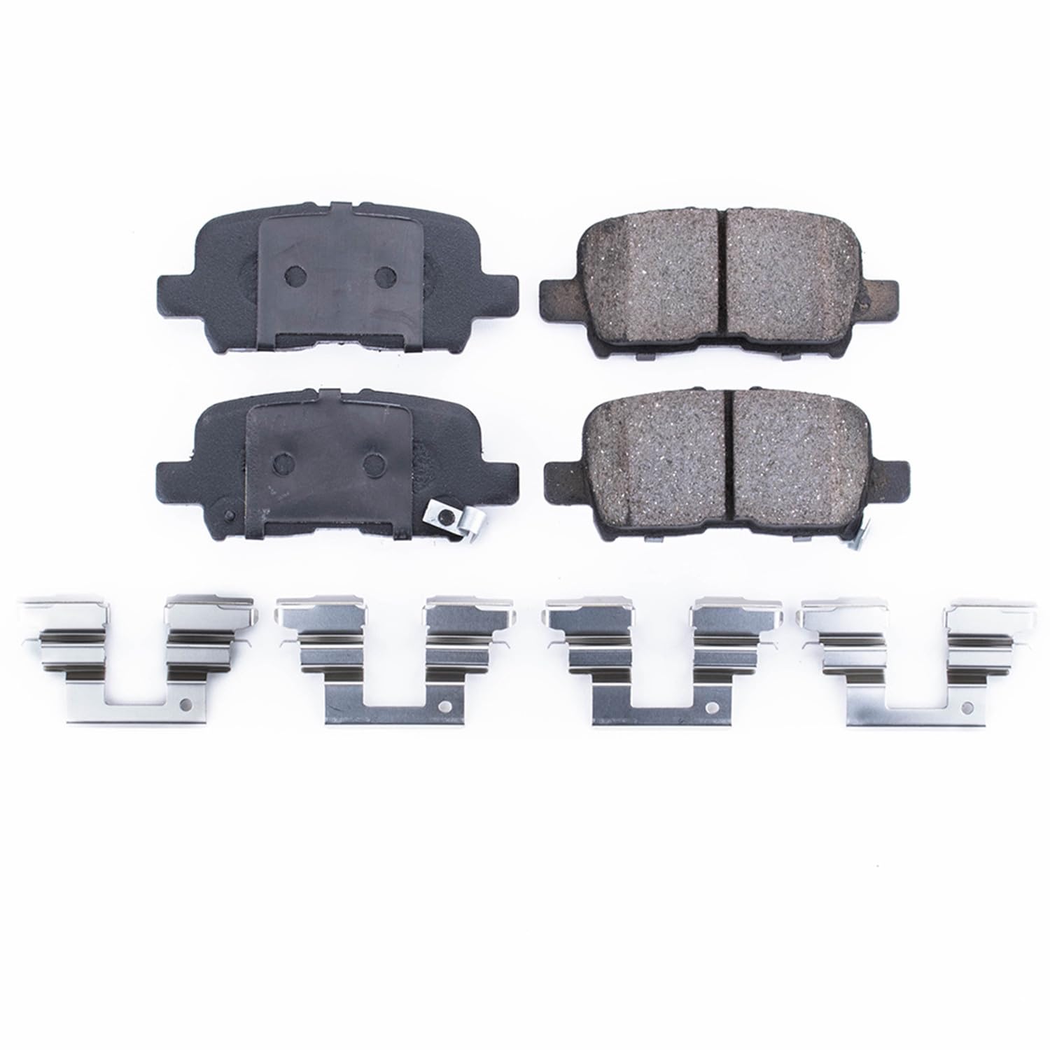 Power Stop Front Brake Kit For Honda Odyssey 2002-04 | Acura MDX 2001-06 |Pilot 2003-08 - Ceramic Brake Pads With Installation Hardware, 17-865