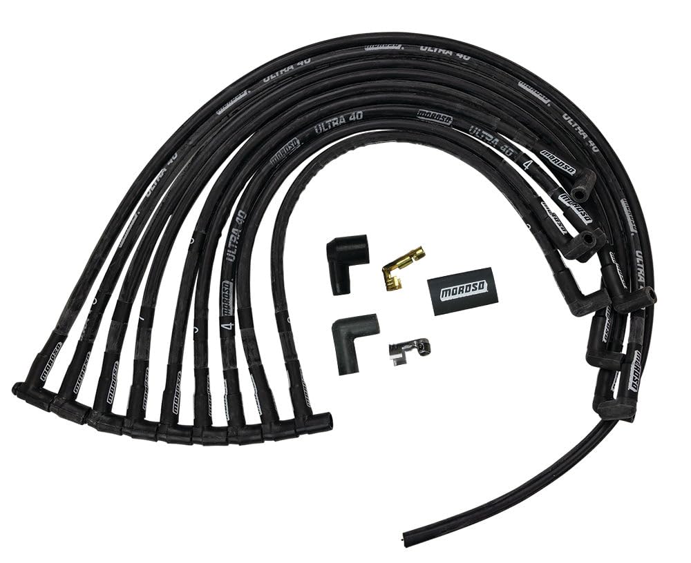 Moroso WIRESET, 73804, HEMIB, LONG, BLACK, ULTRA40