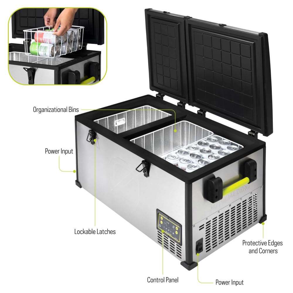 Goal Zero 80 Alta, Portable Fridge and Portable Freezer, Energy Efficient, 78 L, Dual Zone Compartments