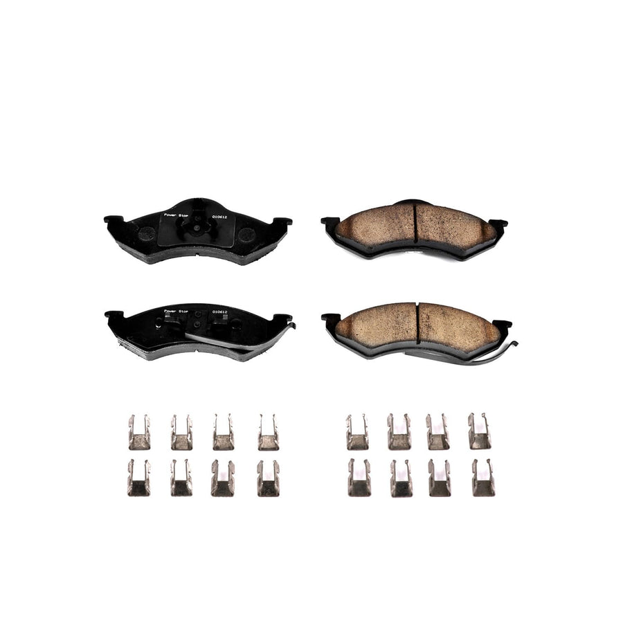 Power Stop Brake Kit Front For Dodge Dakota 1999 | Dodge Durango 1998-99 - Ceramic Brake Pads With Installation Hardware, 17-746
