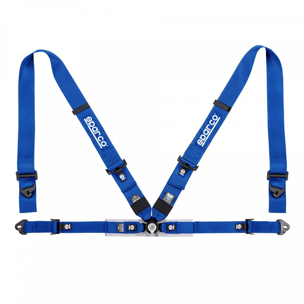 FIA Sparco 4-Point Harness Set 04716M1AZ (Color: Blue)